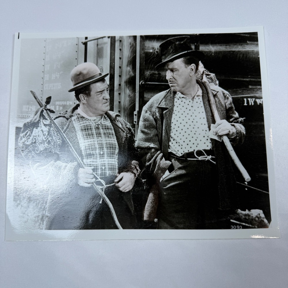 Abbott and Costello Vintage 8x10 Movie Still Photo B&W Hobo Comedy